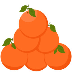 Chinese New Year Tangerines Illustration