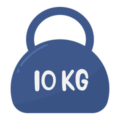 10 kg barbell gym illustration