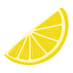 slice of lemon fruit illustration
