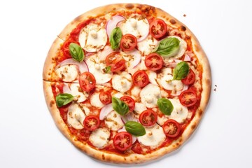 Mouth watering Delicious Cheese pizza with Beautiful Background.