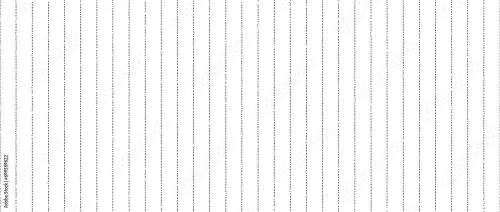 Aufkleber Dotted lines seamless pattern. Black and white stippled background. Vertical dot stripe repeating wallpaper. Abstract minimalistic seamless texture. Monochrome textured backdrop. Vector textile swatch