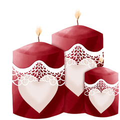 Valentine Candle