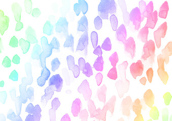 レインボーの水彩テクスチャの背景イラスト素材