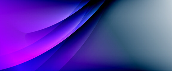 Dynamic flowing waves on gradient color background. Vector illustration For Wallpaper, Banner, Background, Card, Book Illustration, landing page