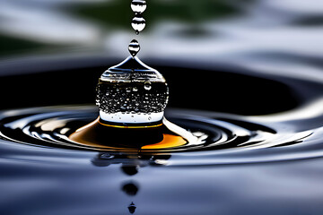 Water drops on a green leaf, international water day concept HD walpaper