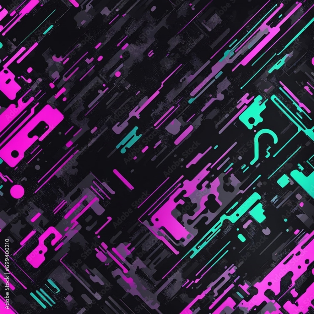 Poster abstract background with lines sf code