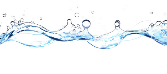 Splashing water isolated on transparent background. PNG