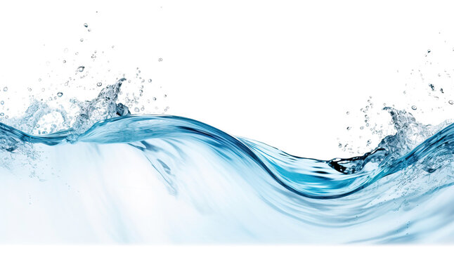 Splashing water isolated on transparent background. PNG