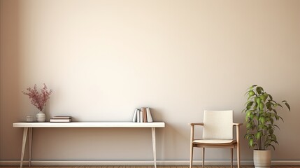 photo of a room wall include the desk
