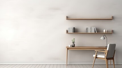 photo of a room wall include the desk