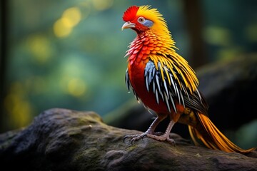 Fototapeta premium red crested cockatoo