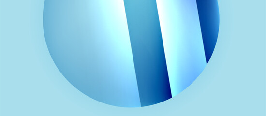 Glossy metal glowing circles geometric background. Minimal abstract composition. Vector illustration For Wallpaper, Banner, Background, Card, Book Illustration, landing page