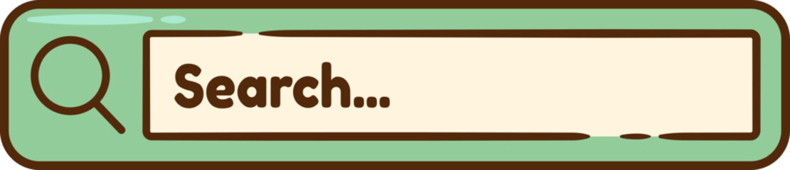 Vintage Search Bar Pop Up