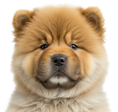 Baby Chow Chow isolated on transparent background. PNG