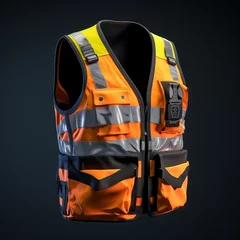 Foto op Canvas A worker safety vest mockup vest Generative AI © Tony