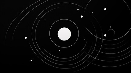 black and white minimalist NASA vector