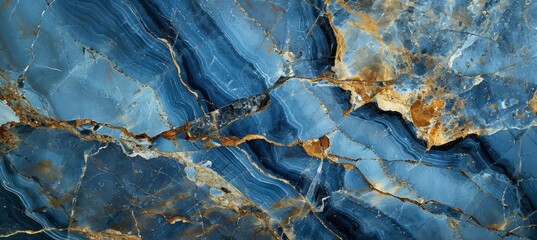 Marble stone texture background. Blue color. Generative AI technology.