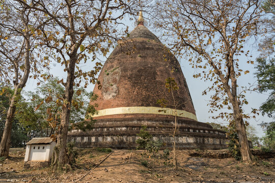 Paya Gyi Stupa at Sri Ksetra Pyu Ancient City in Pyay, Myanmar