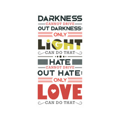 Inspirational love quotes poster template classical texts layout symmetric design