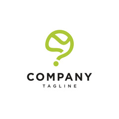 Tennis Question Mark logo icon vector template.ep