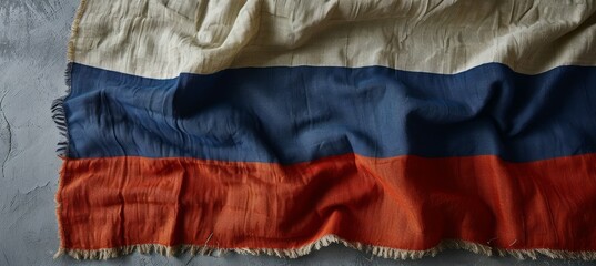 Russia flag. Country independence day concept. Generative AI technology.