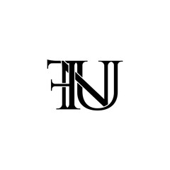 fnu initial letter monogram logo design