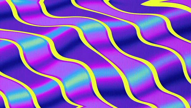 a moving shape retro hypnosis motion pulse science waveform electronics distorted waves contrast colorful physics hypotheses vintage pulsing psychedelic technology shapes transient background video