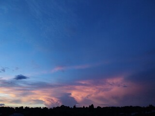 sunset over the city © BANGTAN