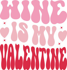 Valentine Retro SVG design cut files