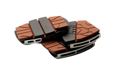 Premium Ceramic Brake Pads for Consistent and Optimal Stopping Power on White or PNG Transparent Background