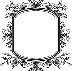 Badge Vintage Frame Outline