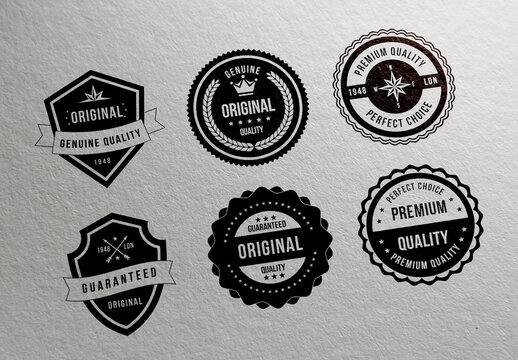 Vintage Logos And Badges Design Set