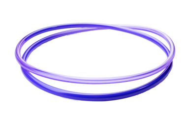 Lightweight Collapsible Hula Hoop for Stylish Travel Fitness on White or PNG Transparent Background