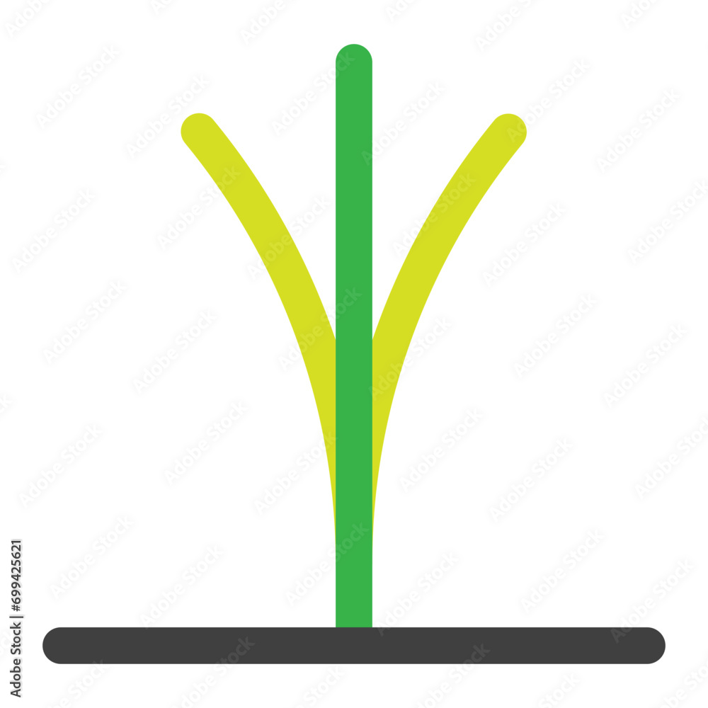 Poster palm tree icon in color style. simple nature vector — pixel-perfect icon.