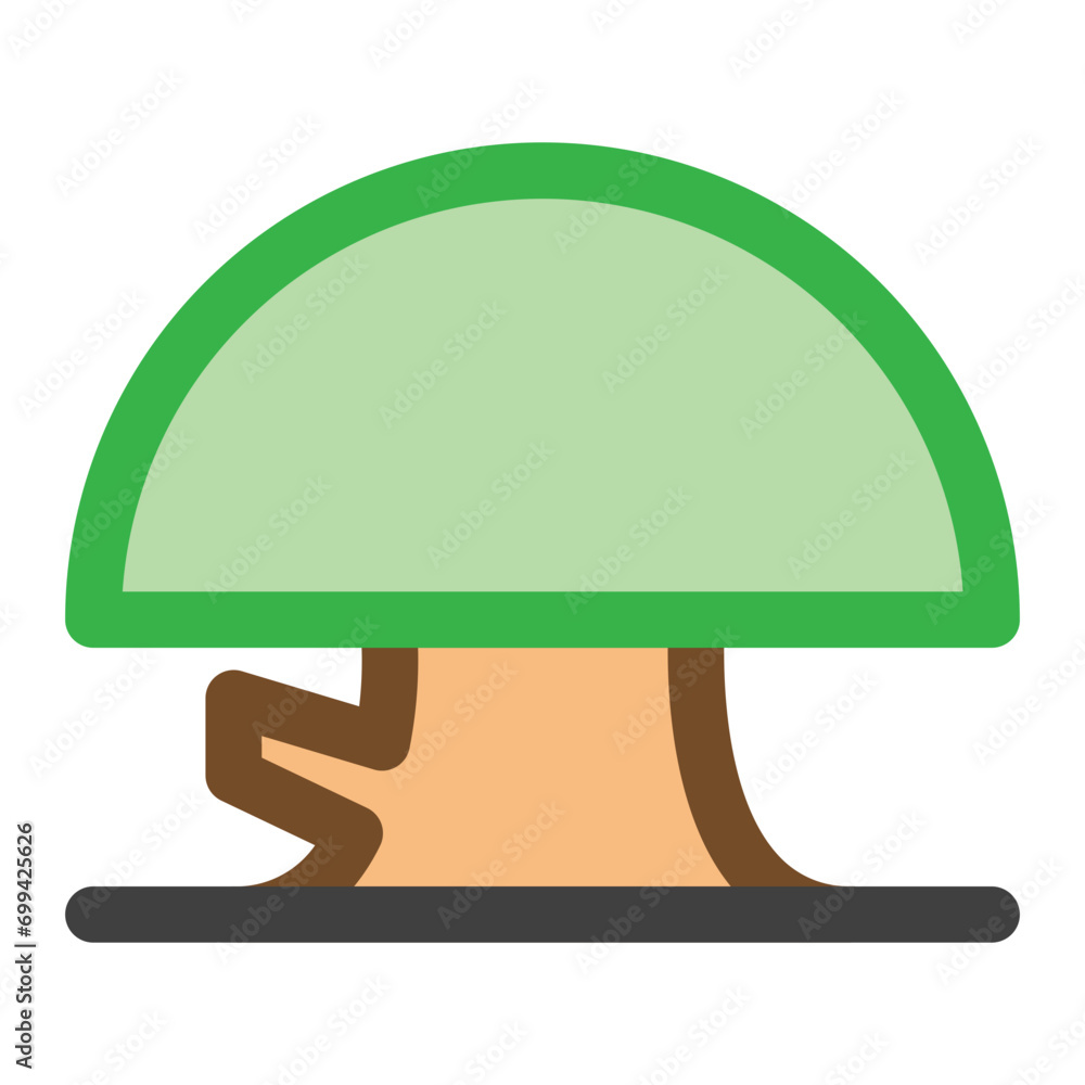 Poster banyan icon in color style. simple nature vector — pixel-perfect icon.