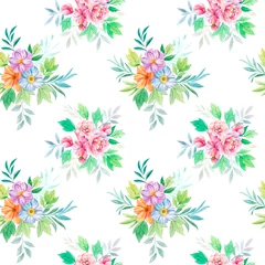 Tuinposter seamless floral background © Sergei