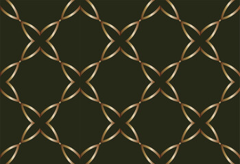 Fototapeta premium Abstract classic golden pattern. Geometric pattern with gradient. For Wallpaper, presentation, background. Interior design. Fashion print. Illustration made with texture. 