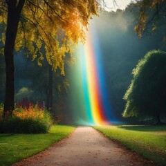 rainbow in the park