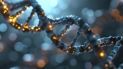 DNA molecules background, 3d DNA Medical science background. - obrazy, fototapety, plakaty