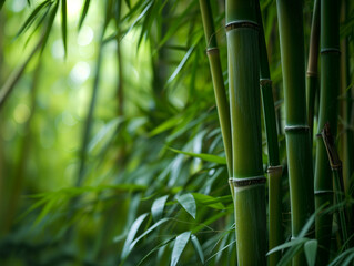 Fototapeta premium Close up texture of Bamboo forest, background
