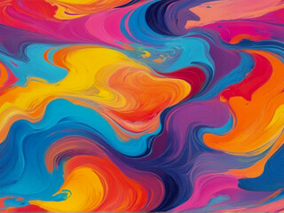 Abstract colorful background with blue colored paint
