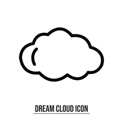 Cloud icon vector illustration. cloud sign and symbol used in web.