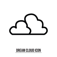 Cloud icon vector illustration. cloud sign and symbol used in web.