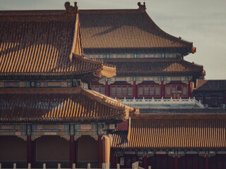 chinese palace architecture in forbidden city
