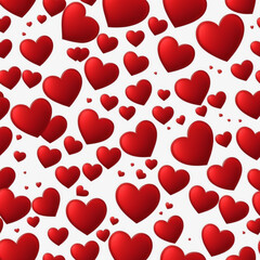 red roses and red heart for valentine