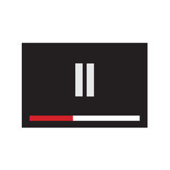 Movie window symbol in vector format.