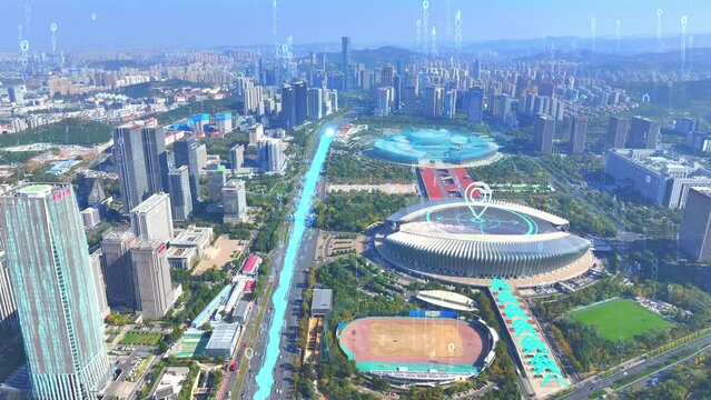 Technological city
Smart City
China Science and Technology City，Jinan Olympic Sports Center