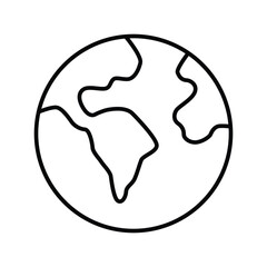 Globe world icon vector on trendy design