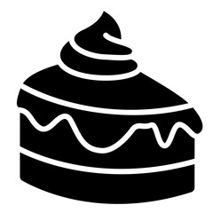 cake glyph icon