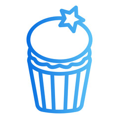 cupcake gradient icon